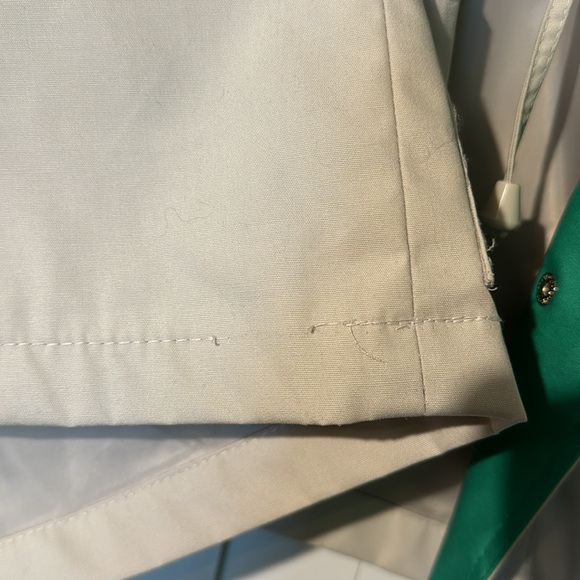 ☔️ Mackintosh New England hooded raincoat- beige and green - Size large ☔️ - Picture 7 of 9